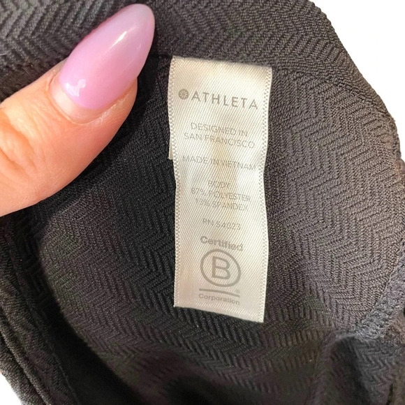 Athleta‎ Delancey Herringbone Tight in Black Gray Size XS - Picture 10 of 11